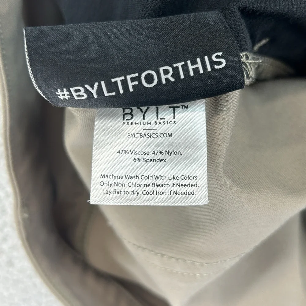 BYLT‎ Premium Basics Pants Mens Sz 38 35x27 Brown Everyday Jogger Slim Fit